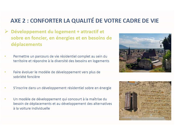 Le projet d'aménagement et de développement durables Le projet d'aménagement et de développement durables